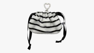 스트라이프 테리 복주머니